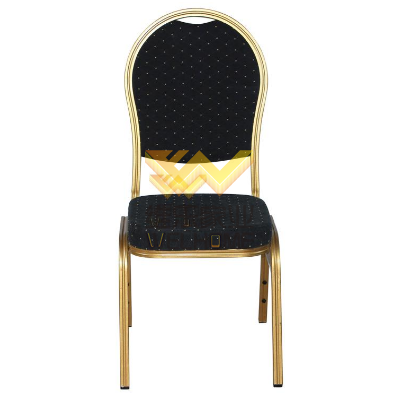 High quality Metal banquet chair with fabric seat for rental